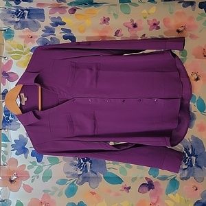 Small Express Purple Button-up